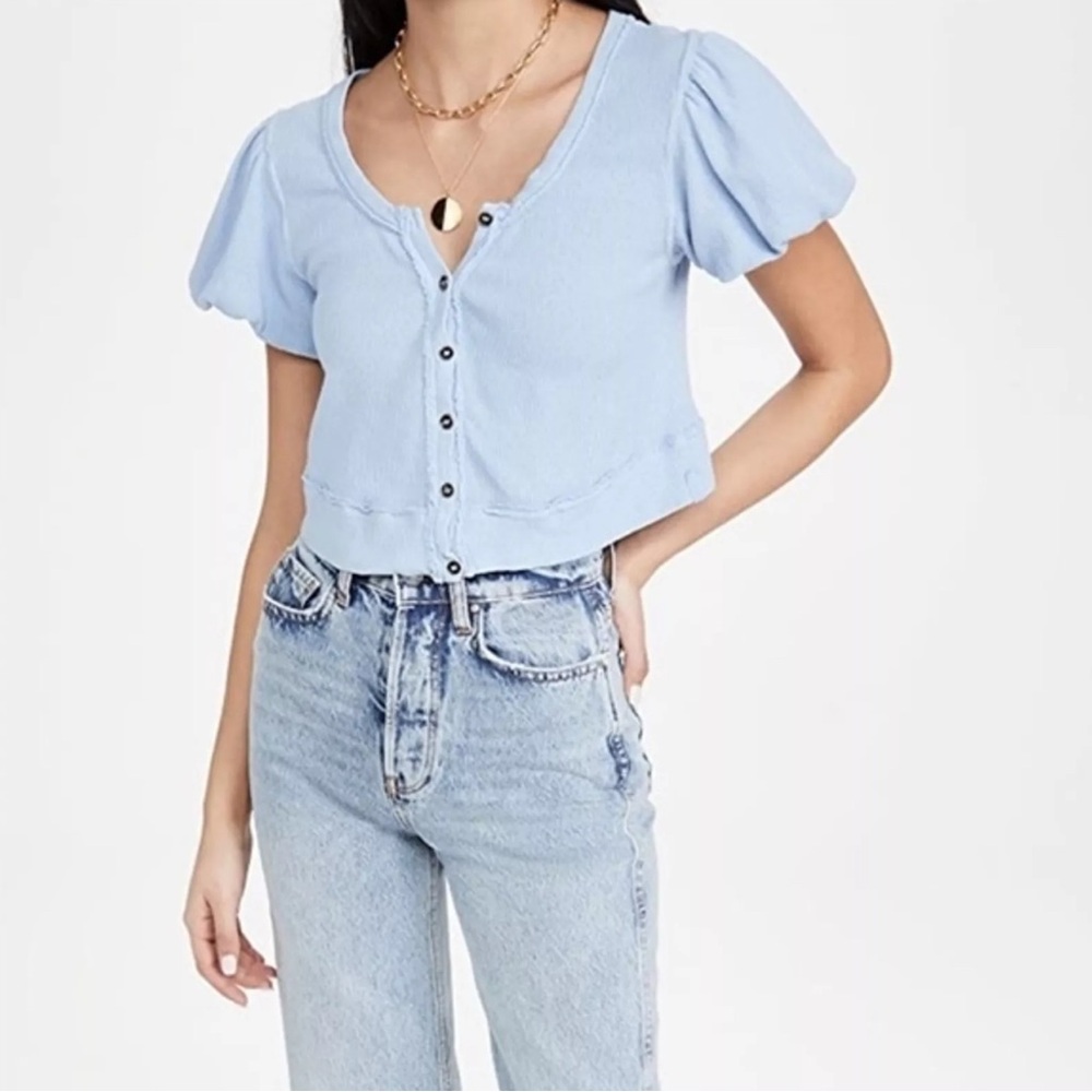 NWT We The Free Free People Molly Tee in Larkspur Women’s Size Medium